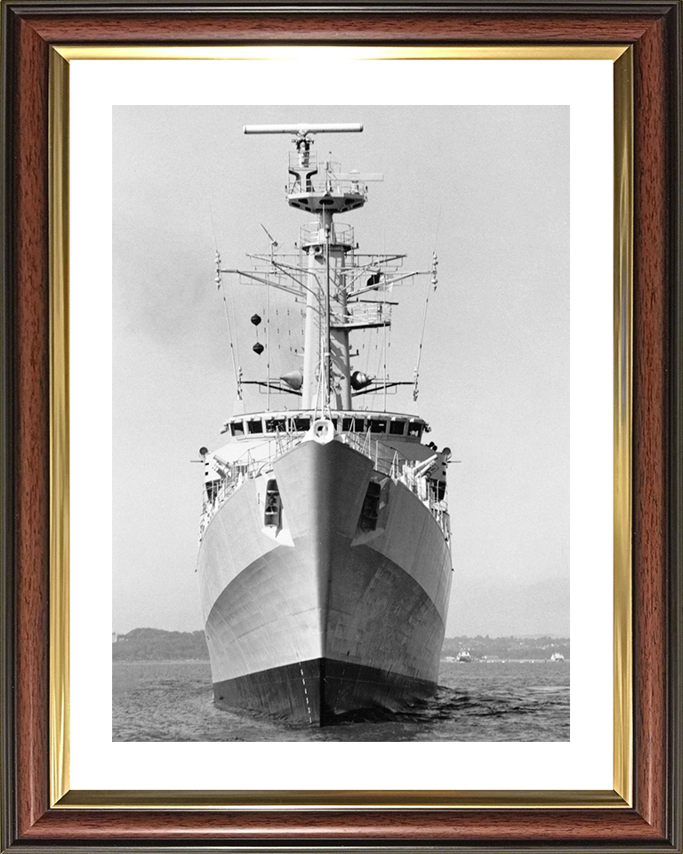 HMS Antelope (F170) Royal Navy Type 21 Frigate Low Bow View Photo Print Wall Art Decor Posters, Prints, & Visual Artwork Hampshire Prints 10 x 8 Classic Frame Yes