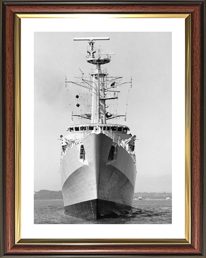 HMS Antelope (F170) Royal Navy Type 21 Frigate Low Bow View Photo Print Wall Art Decor Posters, Prints, & Visual Artwork Hampshire Prints 10 x 8 Classic Frame Yes