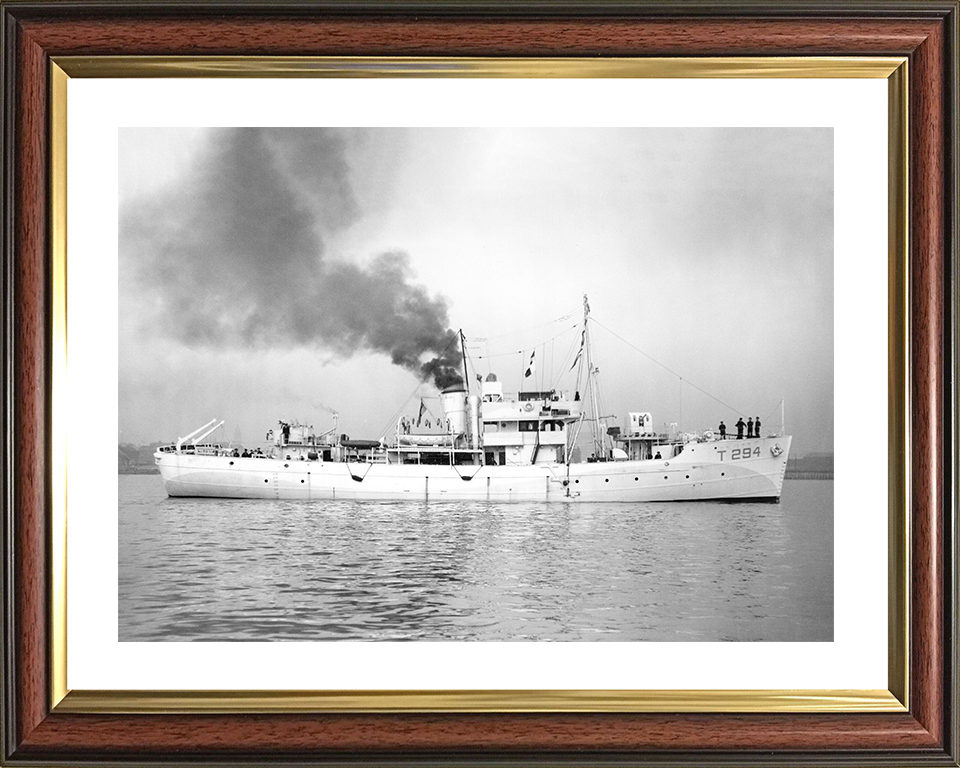 HMS Bern (T294) Royal Navy Island Class Trawler Starboard View Photo Print Wall Art Decor Posters, Prints, & Visual Artwork Hampshire Prints 10 x 8 Classic Frame Yes