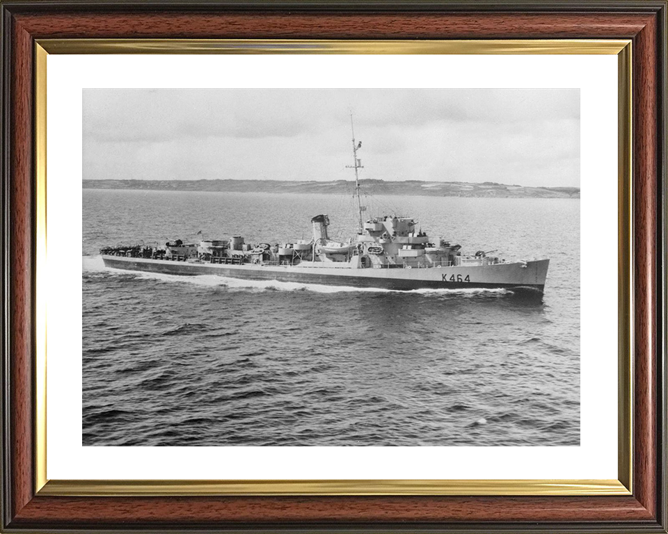 HMS Balfour (K464) Royal Navy Captain Class Frigate Starboard Side View Photo Print Wall Art Decor Posters, Prints, & Visual Artwork Hampshire Prints 10 x 8 Classic Frame Yes