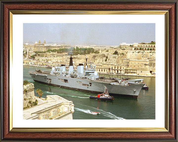 HMS Ark Royal (R07) Photo Print - Malta 1994 - Royal Navy Invincible Class Aircraft Carrier
