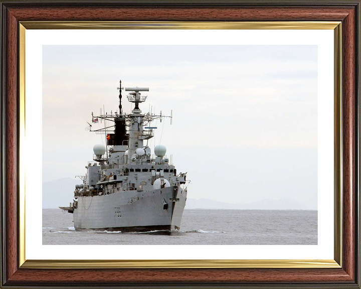 HMS Cornwall (F99) Photo Print - At sea 2010 - Royal Navy type 22 Frigate Hampshire Prints 10 x 8 Classic Frame Yes