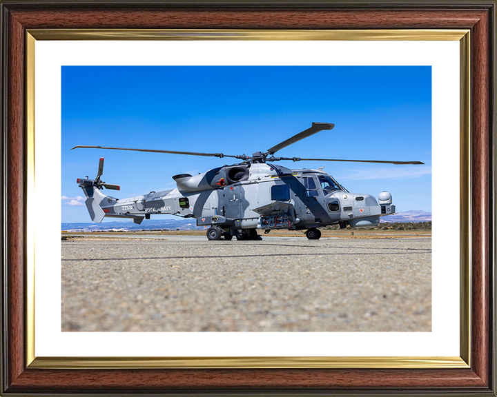 Royal Navy Wildcat helicopter Cyprus 2026 Photo Print Wall Art Naval Aircraft Decor Posters, Prints, & Visual Artwork Hampshire Prints 10 x 8 Classic Frame Yes