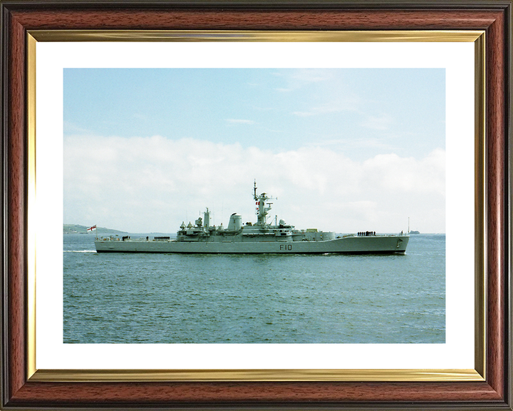 HMS Aurora (F10) Royal Navy Leander Class Frigate Starboard Beam View Photo Print Wall Art Decor Posters, Prints, & Visual Artwork Hampshire Prints 10 x 8 Classic Frame Yes