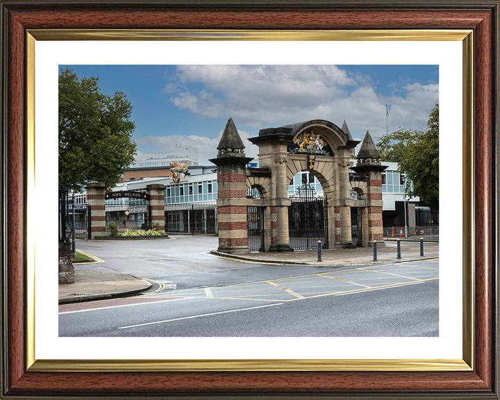 HMS Nelson Main Gate Portsmouth Photo Print - Royal Navy Shore Establishment Posters, Prints, & Visual Artwork Hampshire Prints 10 x 8 Classic Frame Yes