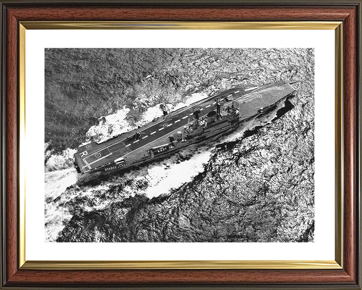 HMS Ark Royal (R09) Royal Navy Audacious Class Aircraft Carrier Photo Print Wall Art Decor Posters, Prints, & Visual Artwork Hampshire Prints 10 x 8 Classic Frame Yes