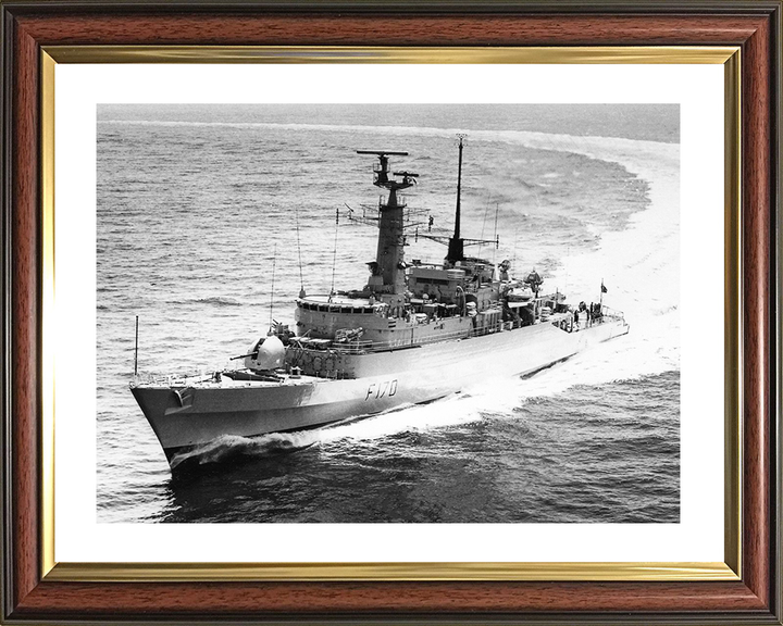 HMS Antelope (F170) Royal Navy Type 21 Frigate During Trials 1974 Photo Print Wall Art Decor Posters, Prints, & Visual Artwork Hampshire Prints 10 x 8 Classic Frame Yes