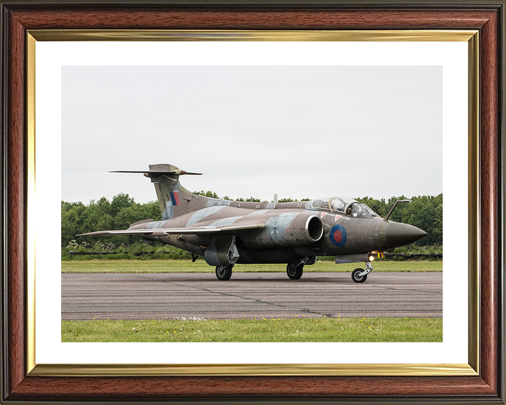 RAF Buccaneer on a runway 2015 Photo Print - Royal Air Force Aircraft Posters, Prints, & Visual Artwork Hampshire Prints 10 x 8 Classic Frame Yes