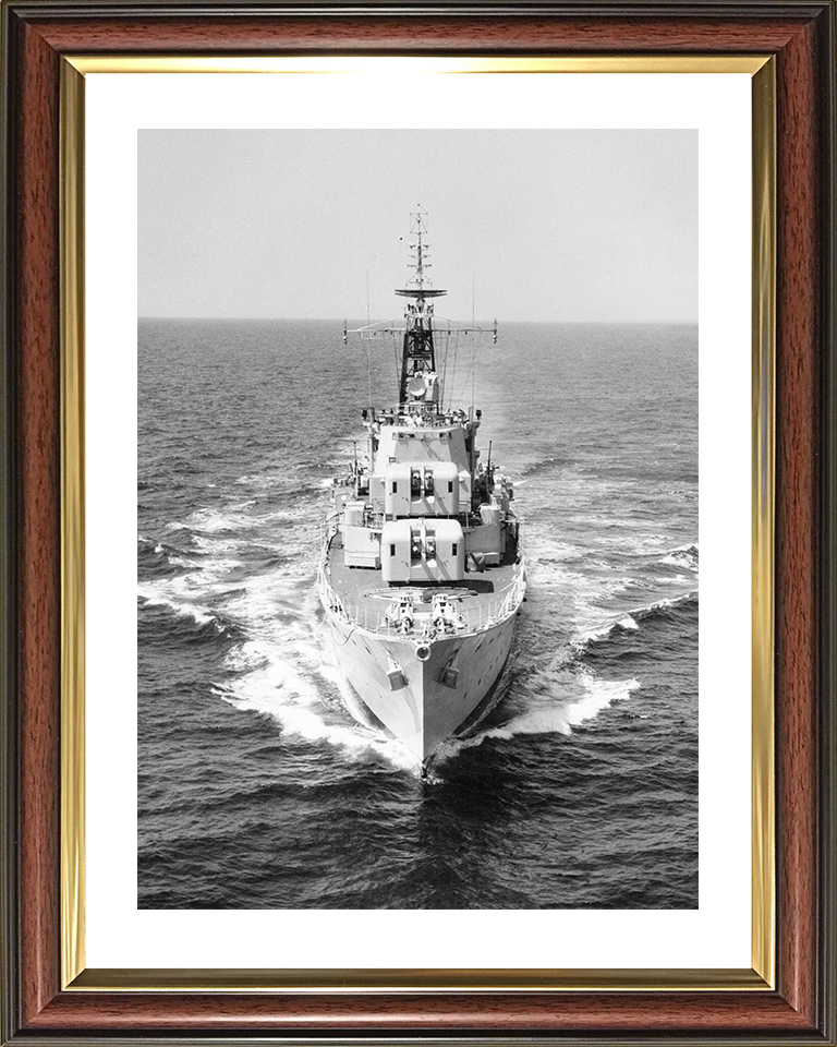 HMS Diamond (D35) Royal Navy Daring Class Destroyer At Sea 1961 Photo Print Wall Art Decor Posters, Prints, & Visual Artwork Hampshire Prints 10 x 8 Classic Frame Yes