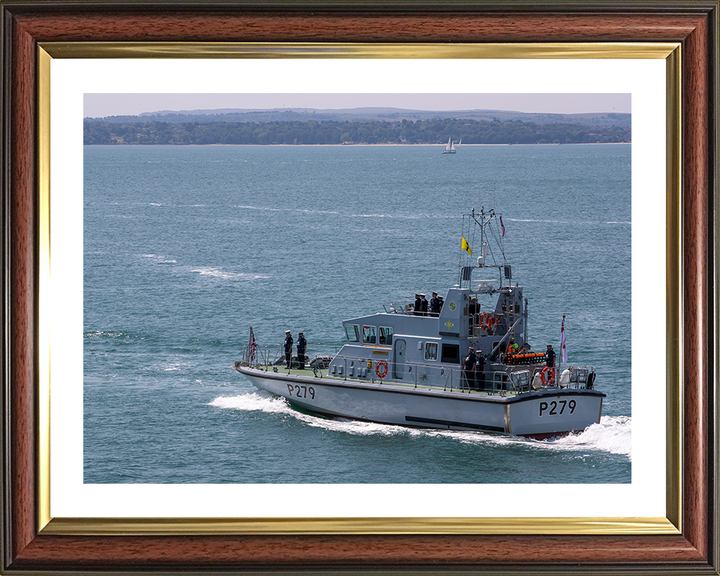 HMS Blazer (P279) Photo Print - At Sea 2022 - Royal Navy Archer Class P2000 Patrol Vessel Posters, Prints, & Visual Artwork Hampshire Prints 10 x 8 Classic Frame Yes
