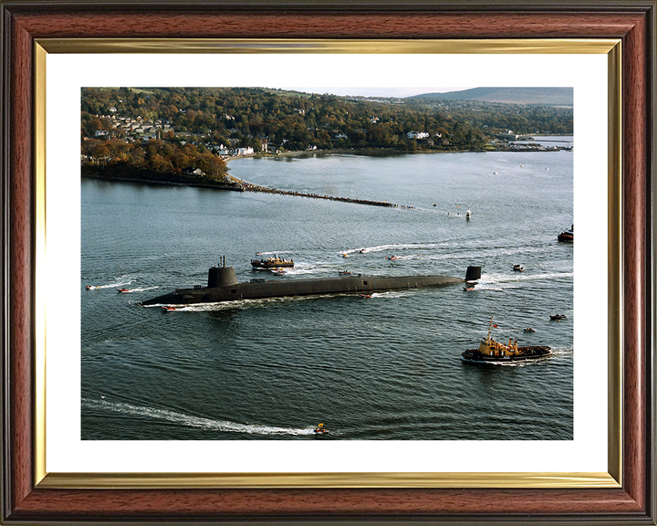 HMS Vanguard (S28) Photo Print - Gareloch 1992 - Royal Navy Vanguard Class Submarine