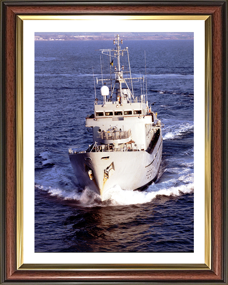 HMS Guernsey (P297) Photo Print - Bow View – Royal Navy Island Class Patrol Vessel Hampshire Prints 10 x 8 Classic Frame Yes