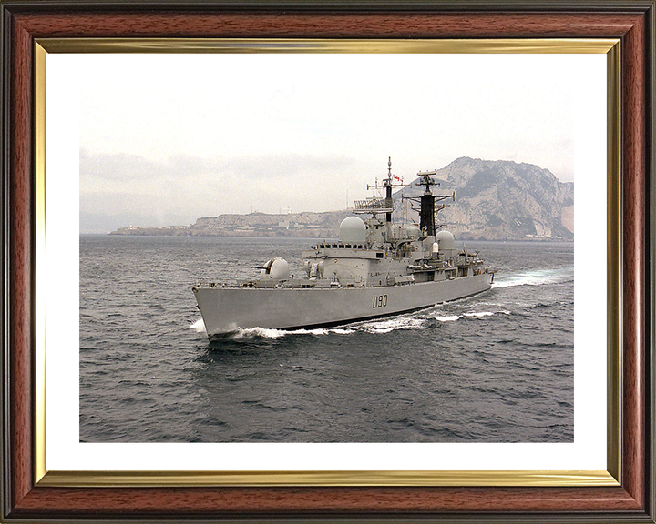 HMS Southampton (D90) Photo Print - Off Gibraltar 1997 - Royal Navy Type 42 Destroyer