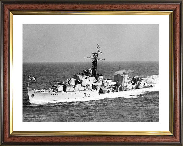 HMS Cavalier (D73) Royal Navy C Class Destroyer Port Side Photo Print Wall Art Decor Posters, Prints, & Visual Artwork Hampshire Prints 10 x 8 Classic Frame Yes