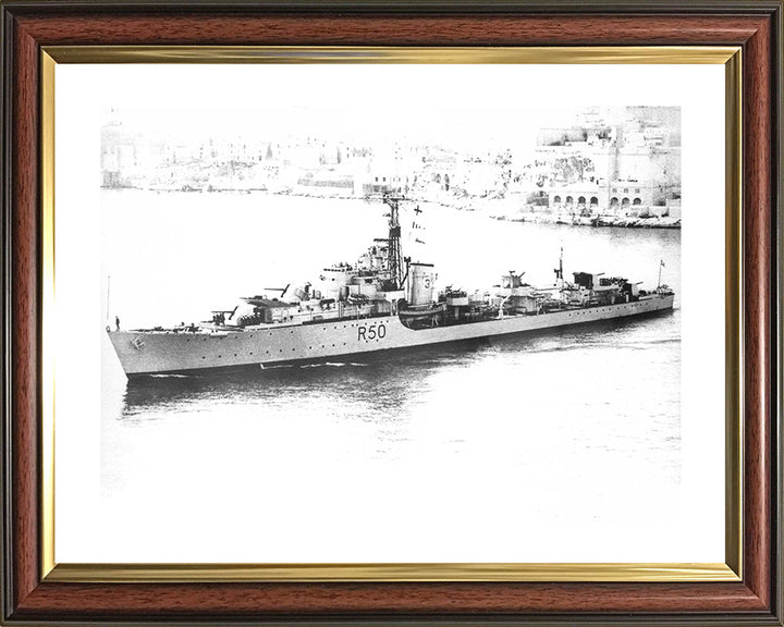 HMS Venus R50 (F50) | Photo Print | Framed Print | Poster | Type 15 | Frigate | Royal Navy Hampshire Prints