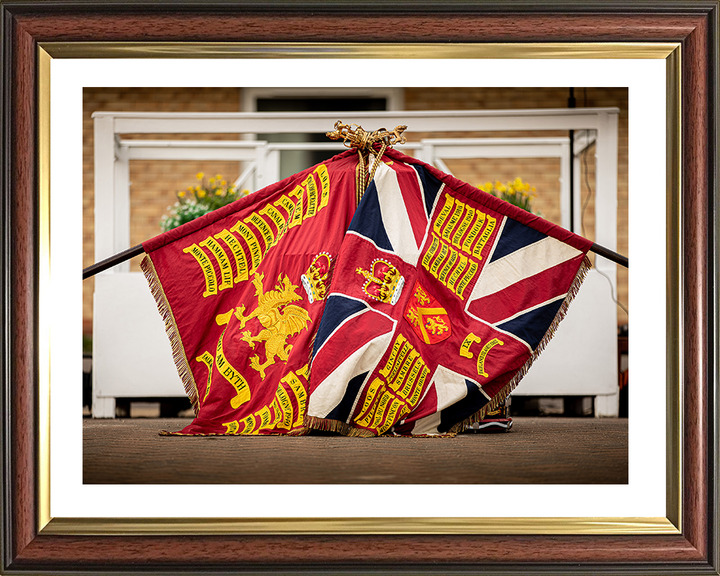 The Colours of the Welsh Guards Photo Print - British Army Hampshire Prints 10 x 8 Classic Frame Yes