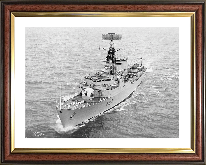 HMS Ashanti (F117) Royal Navy Tribal Class Frigate Underway Photo Print Wall Art Decor Posters, Prints, & Visual Artwork Hampshire Prints 10 x 8 Classic Frame Yes