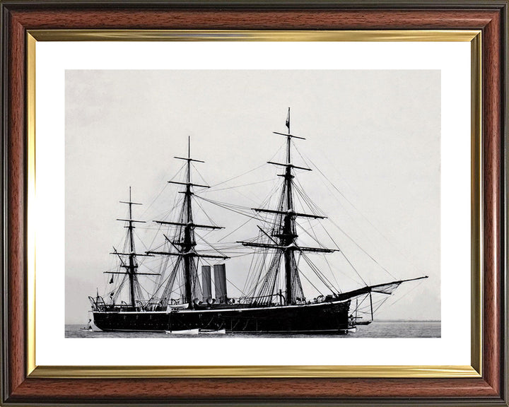 HMS Rover (1874) Royal Navy iron screw corvette Photo Print or Framed Print - Hampshire Prints