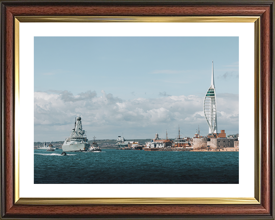 HMS Dauntless D33 Type 45 Destroyer 22 April 2025 Leaving Portsmouth