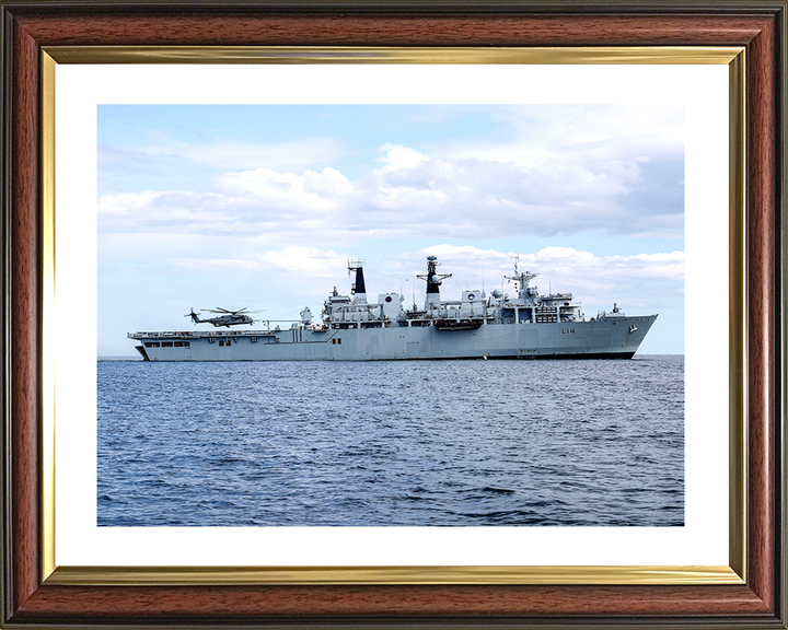 HMS Albion (L14) Royal Navy Albion Class Amphibious Ship Starboard Beam 2021 Photo Print Wall Art Naval Decor Posters, Prints, & Visual Artwork Hampshire Prints 10 x 8 Classic Frame Yes