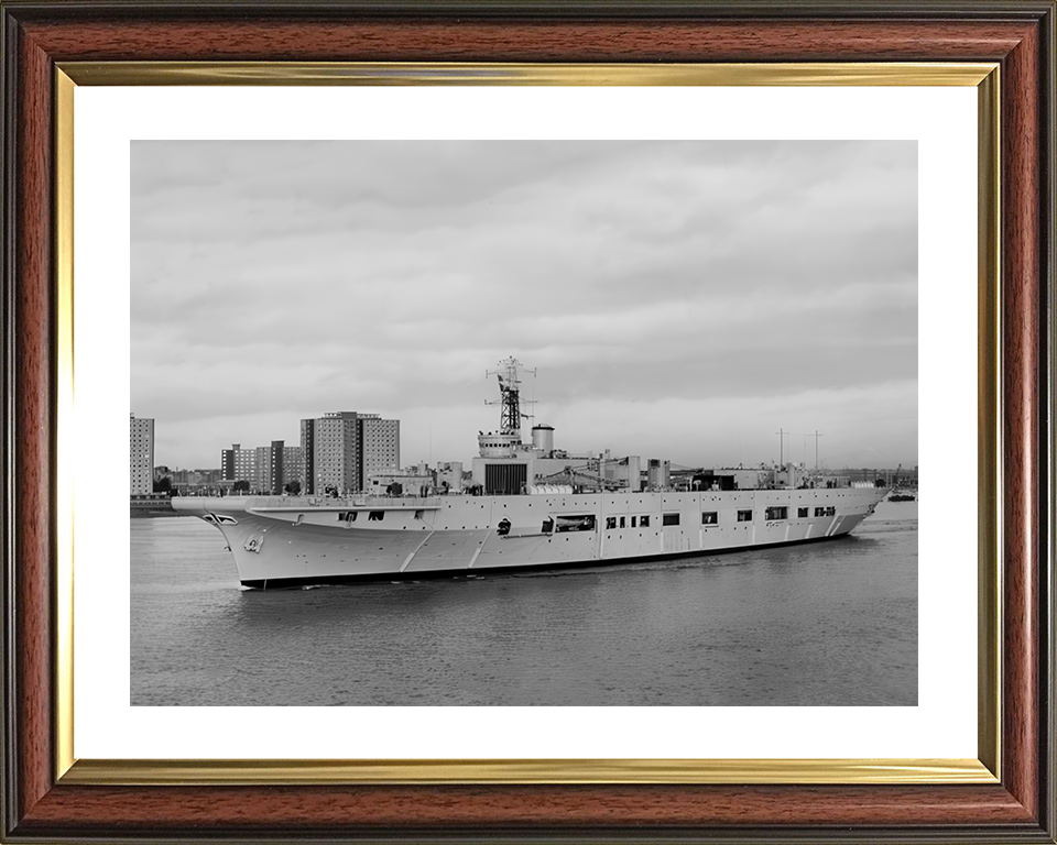 HMS Triumph (A108) - Portsmouth - Royal Navy Heavy Repair Ship Photo Print Wall Art Naval Decor UK (Copy) Posters, Prints, & Visual Artwork Hampshire Prints 10 x 8 Classic Frame Yes
