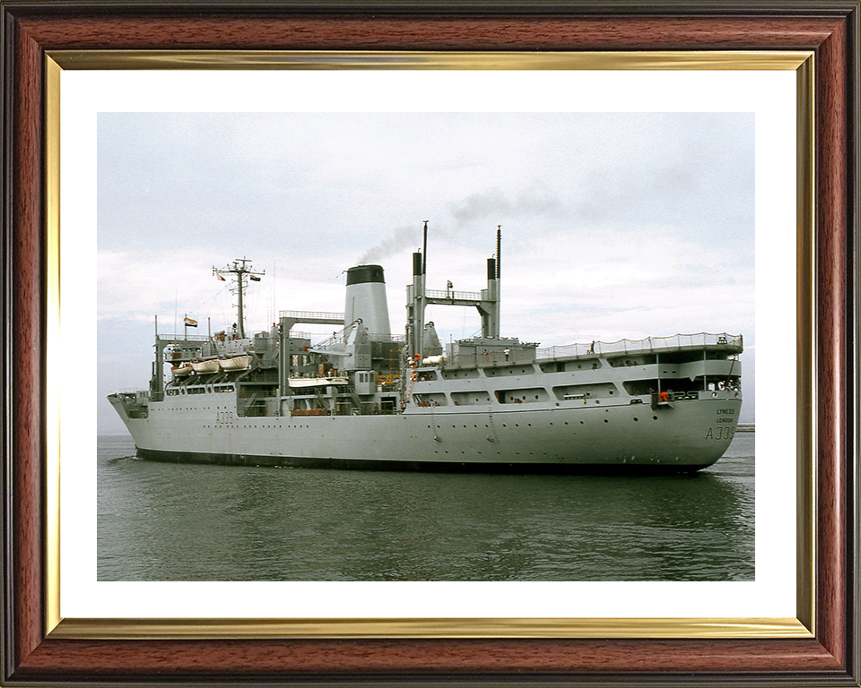 RFA Lyness (A339) Photo Print - Port Quarter View - Royal Fleet Auxiliary Stores Ship Hampshire Prints 10 x 8 Classic Frame Yes