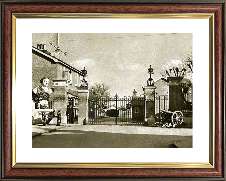HMS Ganges Main Gate | Photo Print | Framed Print | Poster | Training Establishment | Royal Navy Hampshire Prints