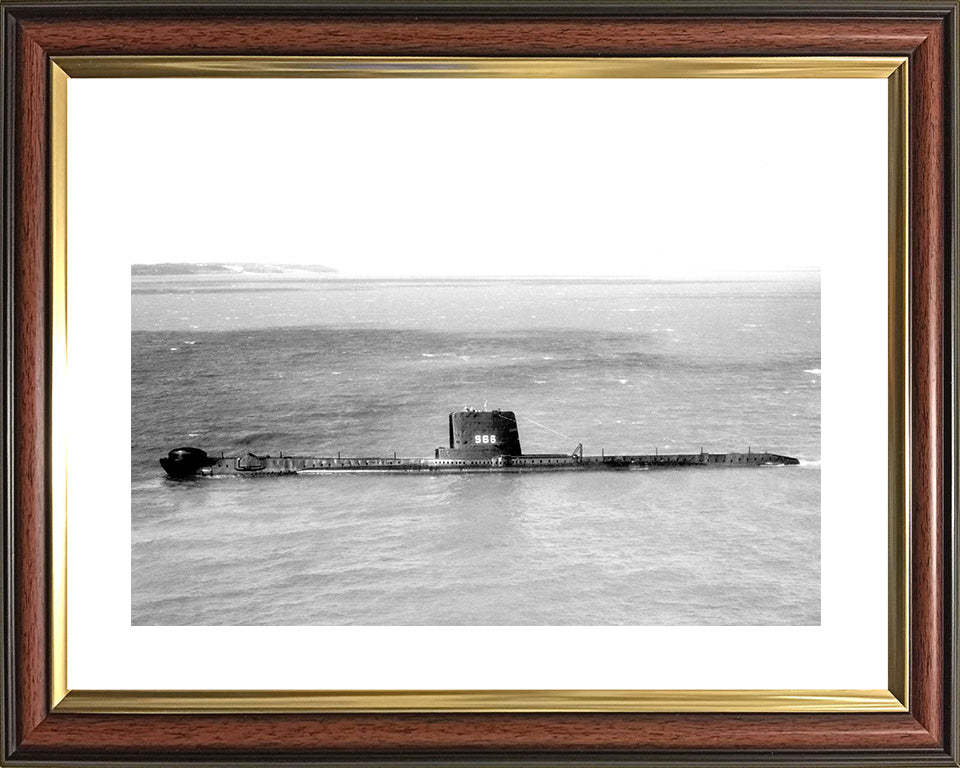 HMS Alderney S66 (P416) Royal Navy Amphion class submarine Photo Print or Framed Print - Hampshire Prints