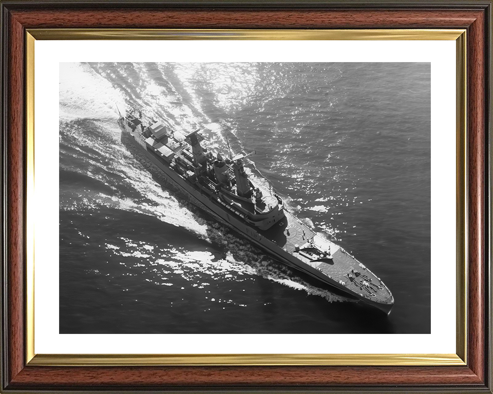 HMS Penelope (F127) Photo Print - At Sea 1973 - Royal Navy Leander Class Frigate Hampshire Prints 10 x 8 Classic Frame Yes