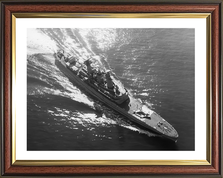 HMS Penelope (F127) Photo Print - At Sea 1973 - Royal Navy Leander Class Frigate Hampshire Prints 10 x 8 Classic Frame Yes