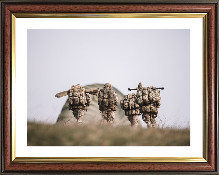 Four British Army Paratroopers Portrait 2026 Photo Print Wall Art Military Decor Posters, Prints, & Visual Artwork Hampshire Prints 10 x 8 Classic Frame Yes