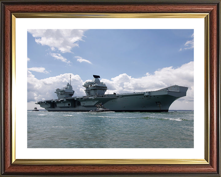 HMS Prince of Wales R09 Royal Navy Queen Elizabeth Class Aircraft Carrier Photo Print or Framed Print - Hampshire Prints