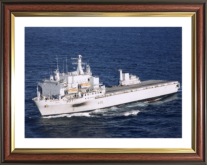 RFA Argus (A135) Photo Print - Underway 2009 - Royal Fleet Auxiliary Casualty Class Ship Posters, Prints, & Visual Artwork Hampshire Prints 10 x 8 Classic Frame Yes