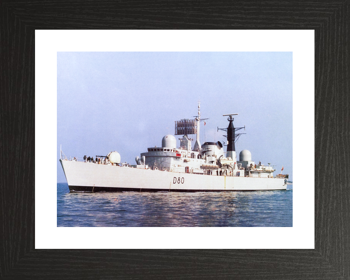 HMS Sheffield D80 Type 42 Destroyer Port Side View