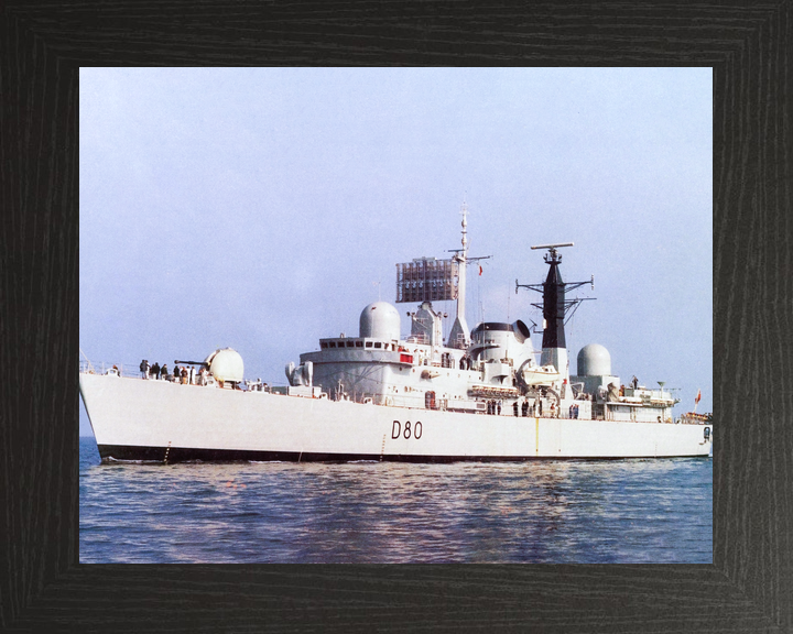 HMS Sheffield D80 Type 42 Destroyer Port Side View