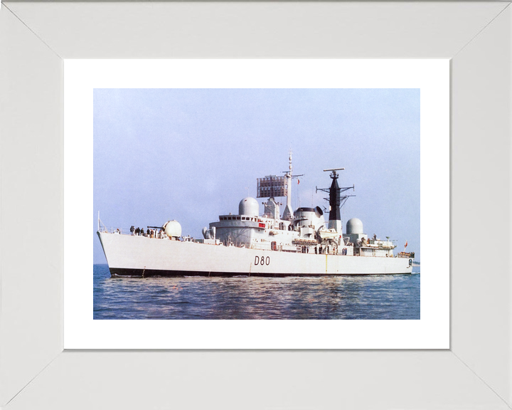 HMS Sheffield D80 Type 42 Destroyer Port Side View