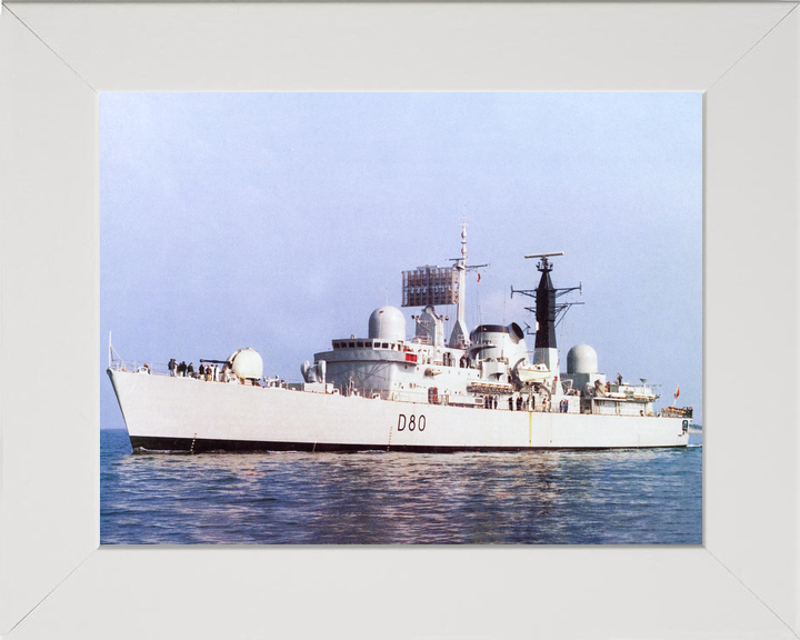 HMS Sheffield D80 Type 42 Destroyer Port Side View