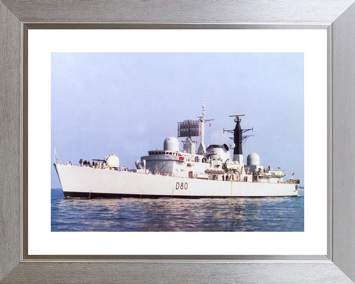 HMS Sheffield D80 Type 42 Destroyer Port Side View