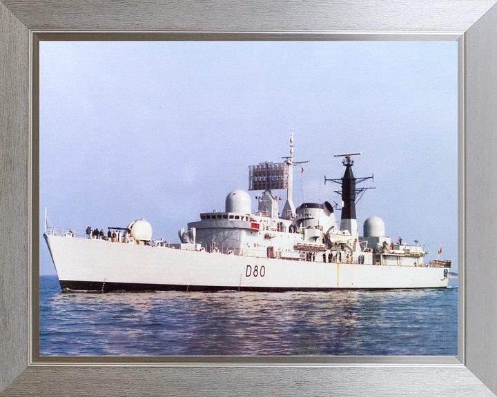 HMS Sheffield D80 Type 42 Destroyer Port Side View