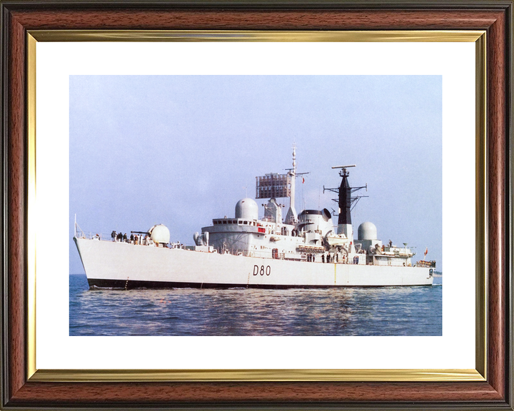HMS Sheffield D80 Type 42 Destroyer Port Side View