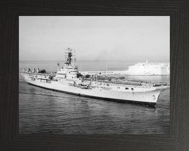 HMS Theseus R64 Colossus Class Aircraft Carrier Valletta Malta Photo Print - Posters, Prints, & Visual Artwork - by Hampshire Prints (image 3 of 9)