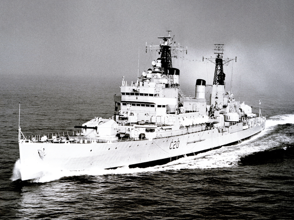 HMS Tiger C20 Tiger Class Light Cruiser April 1965