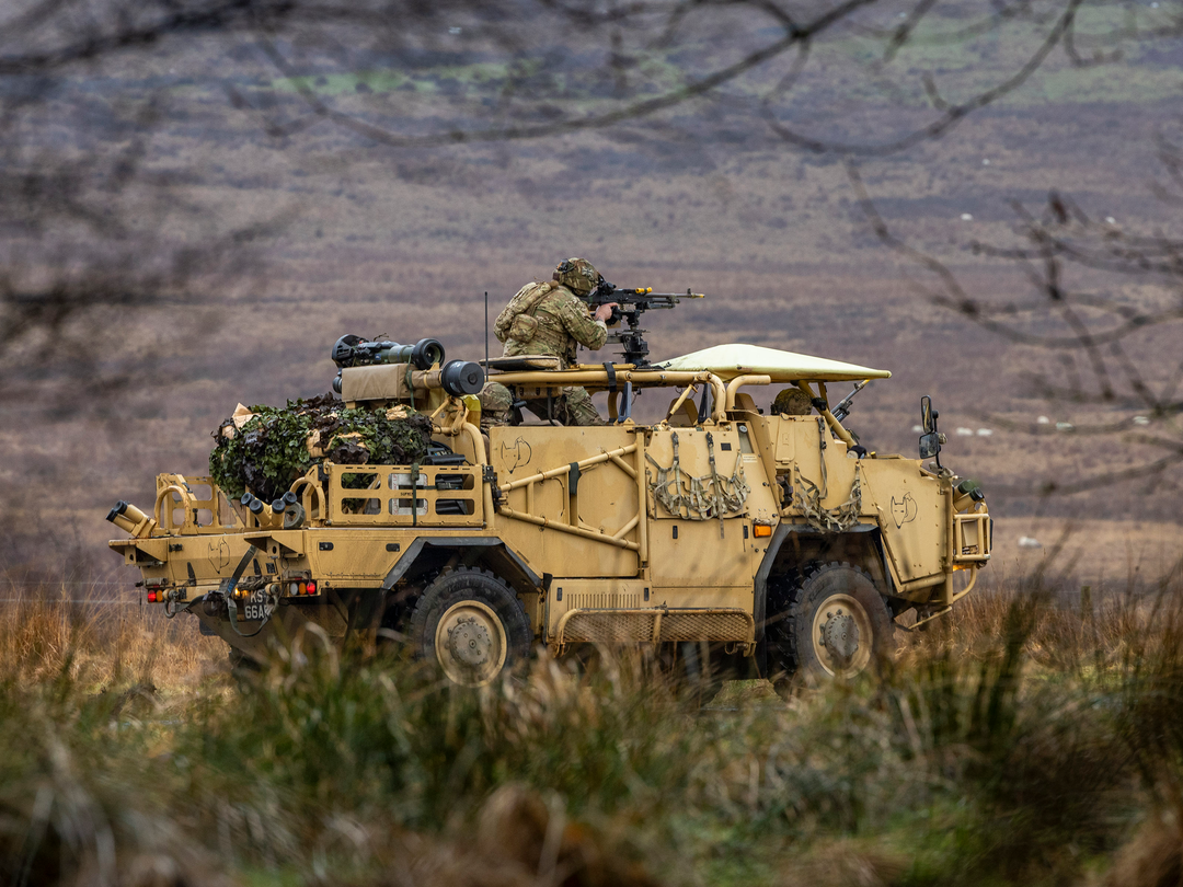 Soldier on a Jackal 2 Vehicle Providing Support British Army Vehicle Photo Print Wall Art Military Decor UK Posters, Prints, & Visual Artwork Hampshire Prints 6 x 4 No Frame No