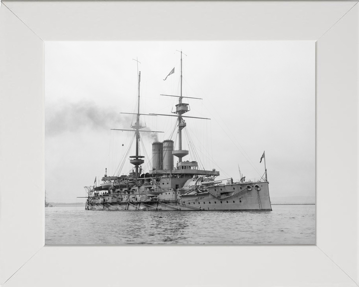 HMS Goliath (1898) Royal Navy Canopus Class Battleship Starboard View Photo Print Wall Art Decor - Posters, Prints, & Visual Artwork - by Hampshire Prints (image 5 of 9)