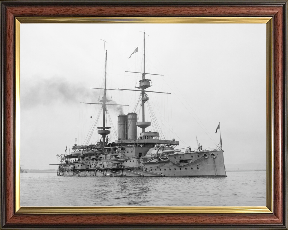 HMS Goliath (1898) Royal Navy Canopus Class Battleship Starboard View Photo Print Wall Art Decor - Posters, Prints, & Visual Artwork - by Hampshire Prints (image 9 of 9)