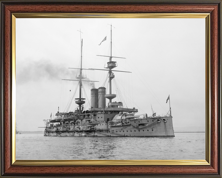 HMS Goliath (1898) Royal Navy Canopus Class Battleship Starboard View Photo Print Wall Art Decor - Posters, Prints, & Visual Artwork - by Hampshire Prints (image 9 of 9)
