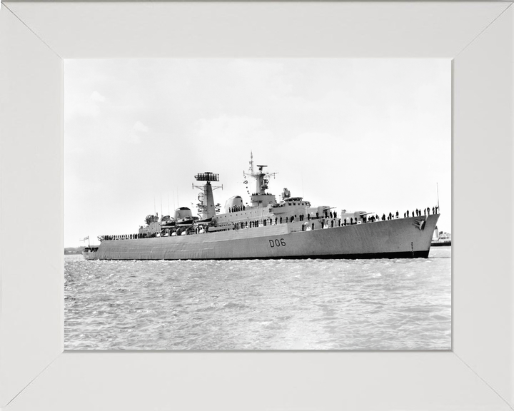 HMS Hampshire (D06) Royal Navy County Class Destroyer Entering Harbour Photo Print Wall Art Decor - Posters, Prints, & Visual Artwork - by Hampshire Prints (image 5 of 9)