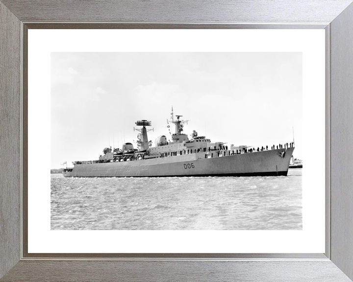 HMS Hampshire (D06) Royal Navy County Class Destroyer Entering Harbour Photo Print Wall Art Decor - Posters, Prints, & Visual Artwork - by Hampshire Prints (image 6 of 9)