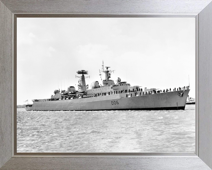 HMS Hampshire (D06) Royal Navy County Class Destroyer Entering Harbour Photo Print Wall Art Decor - Posters, Prints, & Visual Artwork - by Hampshire Prints (image 7 of 9)