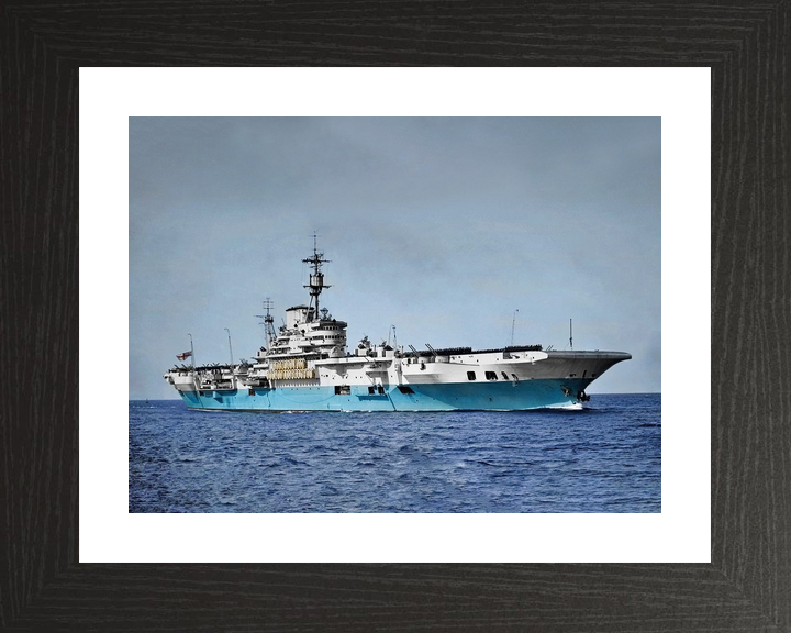 HMS Implacable (R86) Royal Navy Implacable Class Aircraft Carrier Starboard View Photo Print Wall Art Decor - Posters, Prints, & Visual Artwork - by Hampshire Prints (image 2 of 9)